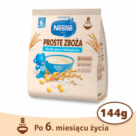 Nestle Proste Zboża Kaszka ryżowo-kukurydziana po 6 miesiącu 144g