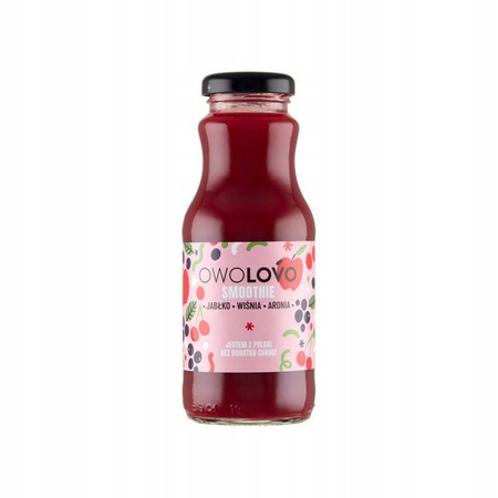 OWOLOVO Smoothie Jabłko wiśnia aronia 250ml