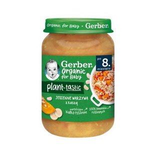 GERBER Organic Jesienne warzywa z kaszą. 190g