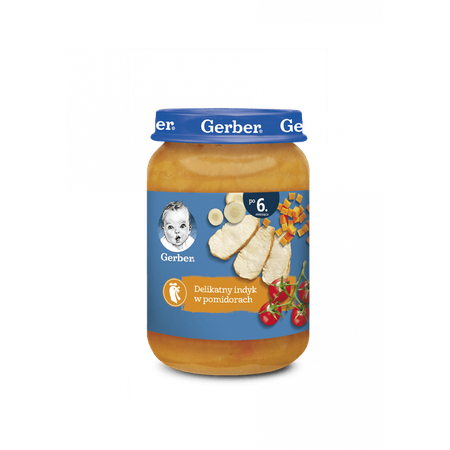 GERBER Delikatny indyk w pomidorach 190g