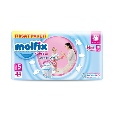 MOLFIX Pieluchomajtki JUNIOR 5 (12-17 kg) 44 szt.