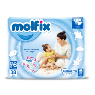 MOLFIX Pieluszki E.LARGE 6 (15 kg+) 38 szt.