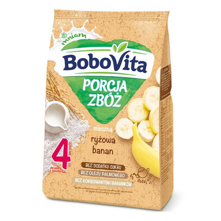 BOBOVITA Kaszka mleczno ryż banan 210g