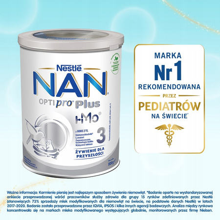 NAN OPTIPRO 3 PUSZKA 800g x 6 sztuk