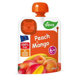 DEVA Mus owocowy brzoskwinia mango. 90g