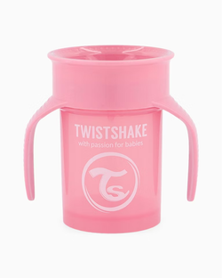 TWISTSHAKE Kubek niekapek 360 różowy, 230ml