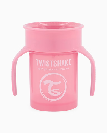 TWISTSHAKE Kubek niekapek 360 różowy, 230ml