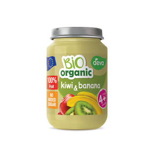 DEVA Organic deserek kiwi z bananem. 190g