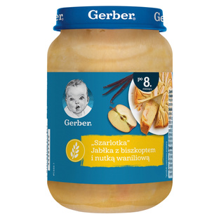 GERBER Szarlotka-Jabłko z Biszkoptem i nutką waniliową 190g