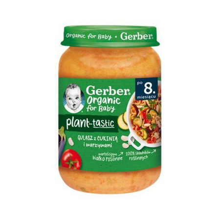 GERBER Organic Gulasz z cukinią i warzywami. 190g