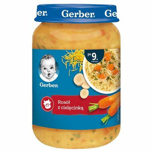 GERBER Rosół z Cielęcinką 190g