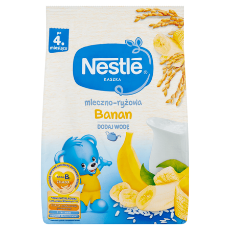 NESTLE Kaszka mleczo-ryżowa banan. 230g