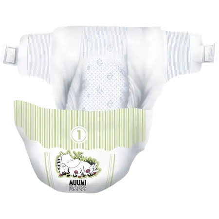 Moomin Baby pieluszki eko Newborn 1 25 szt. 2-5 kg (wcześniej Muumi)