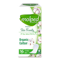 MOLPED Pure&Soft Delikatne miękkie wkładki higieniczne eko 16 szt.