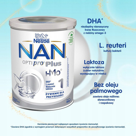 NAN OPTIPRO 1 PUSZKA 800g x 6 sztuk