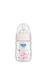 WEE BABY Butelka żaroodporna z szeroką szyjką 120ml 0m+ róż