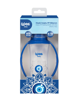 WEE BABY Butelka do karmienia z uchwytem PP evil eye 270ml