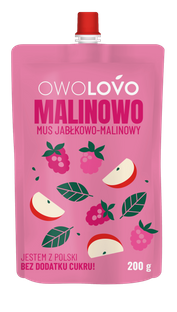 OWOLOVO Mus Malinowy 200g