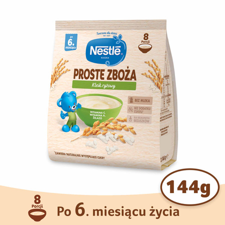 Nestle Proste Zboża Kleik ryżowy po 6 miesiącu 144g