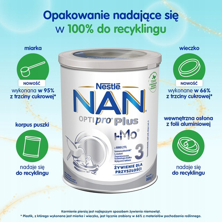 NAN OPTIPRO 3 PUSZKA 800g x 6 sztuk