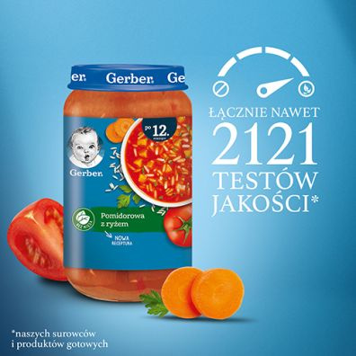 GERBER Zupa pomidorowa z ryżem 250 g