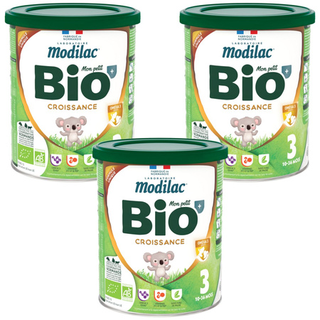 MODILAC BIO 3 Organiczny produkt na bazie mleka 3x800g