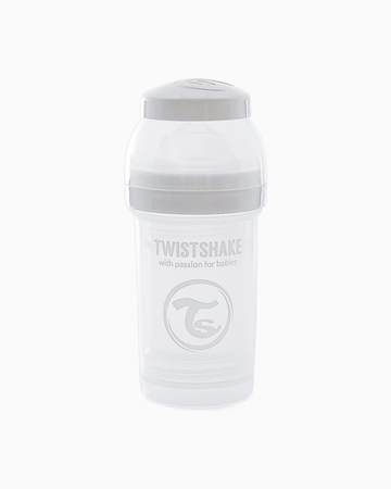 TWISTSHAKE Butelka antykolkowa 180ml, biała