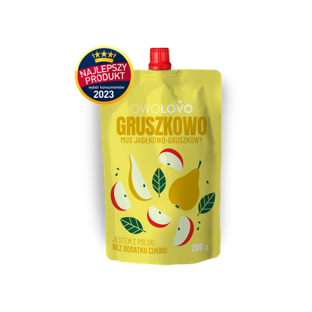 OWOLOVO Mus jabłkowo-gruszkowy 200g