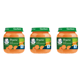 GERBER Organic dynia i słodki ziemniak x 3 sztuk