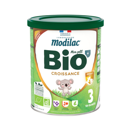 MODILAC BIO 3 Organiczny produkt na bazie mleka dla dzieci po 10. miesiącu 800g