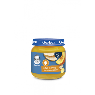 GERBER Obiadek Warzywa z delikatnym indykiem 125g