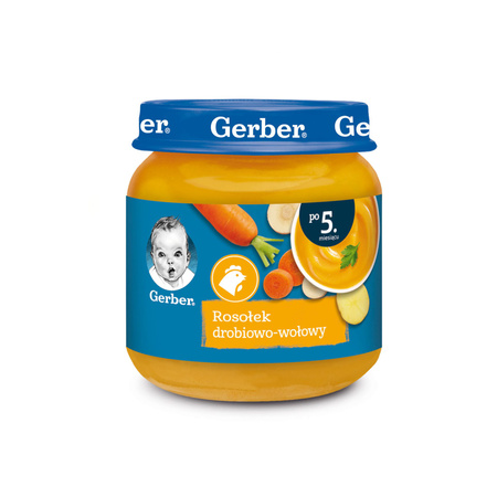 GERBER Domowy rosołek drobiowo-wolowy125 g