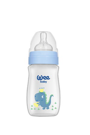 WEE BABY Butelka PP z szeroką szyjką 250ml nieb.