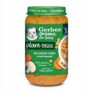 GERBER Organic Delikatne curry z warzywami. 250g