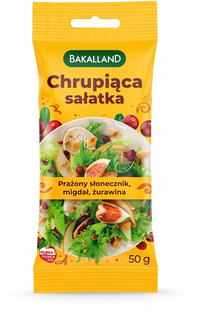 BAKALLAND Chrupiąca sałatka z żurawiną, 50g