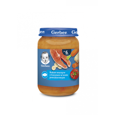 GERBER Bukiet warzyw z łososiem w sosie pom. 190g