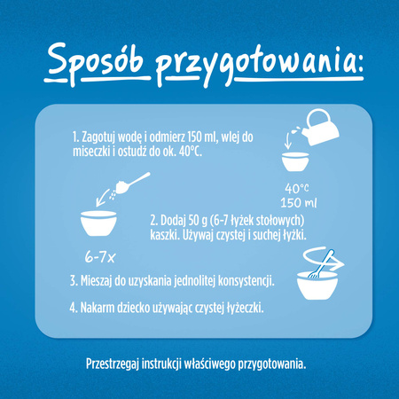 GERBER Grain& Grow Kaszka 3 Zboża dla niemowląt po 6. miesiącu 200g