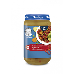 GERBER Gulasz z warz.wołow i ziemniacz.250g