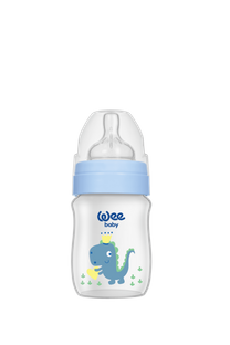 WEE BABY Butelka PP z szeroką szyjką 150ml nieb.