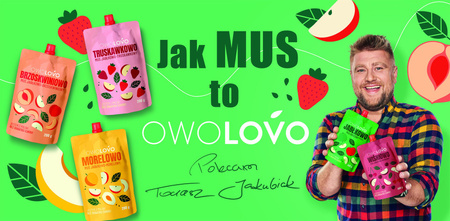 OWOLOVO Mus jabłkowo-brzoskwiniowy 200g