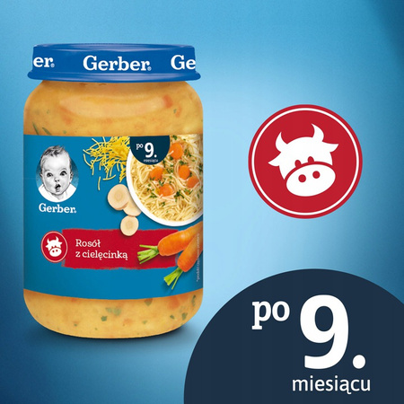 GERBER Rosół z Cielęcinką 190g x 6 sztuk