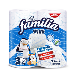 FAMILIA Papier toaletowy trójwarstwowy zapach Ocean Fresh 4 rolki