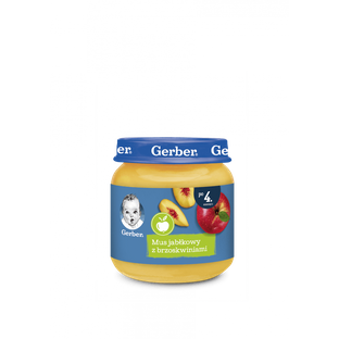 GERBER Mus jabłkowy z brzoskwiniami 125 G