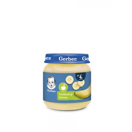 GERBER Delikatny banan 125 G x 6 sztuk