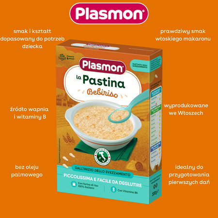 PLASMON Pierwszy makaron dla dzieci Bebiriso 300g