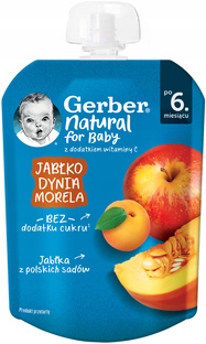 GERBER Mus jabłko dynia morela 80 g