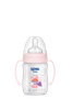 WEE BABY Butelka PP z uchwytem i szeroką szyjką 150ml róż