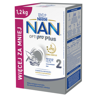 NAN OPTIPRO Plus 2 Mleko następne 1,2 kg (2 x 600 g)