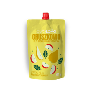 OWOLOVO Mus jabłkowo-gruszkowy 200g