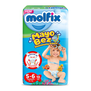 MOLFIX Pieluszki do pływania 5-6 (14 kg+) 10 szt.